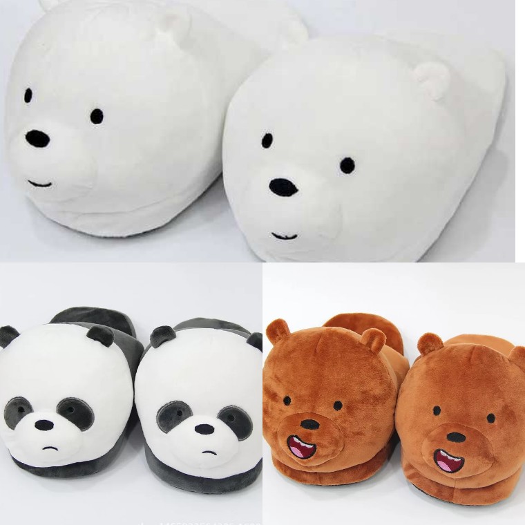We bare bears new arrivals bedroom slippers