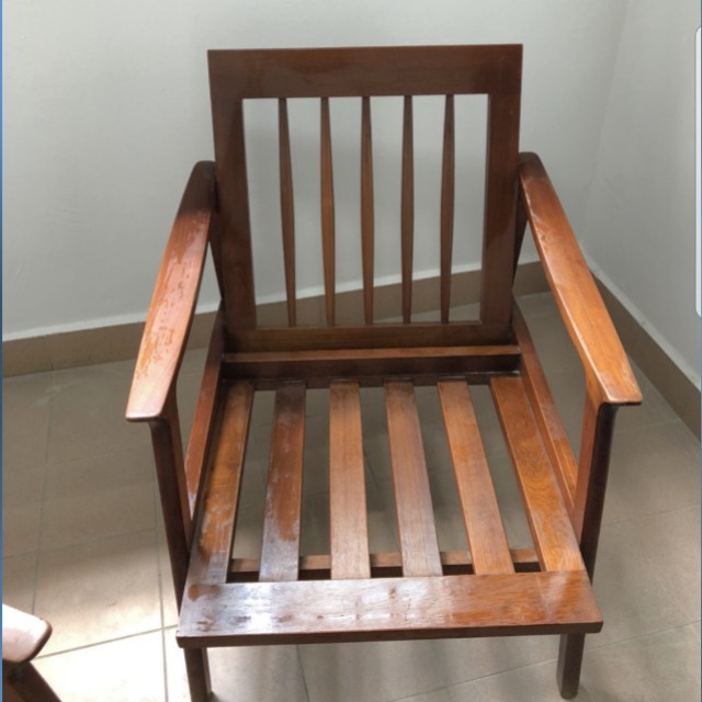 Solid Wood Chair, Furniture & Home Living, Furniture, Chairs on Carousell