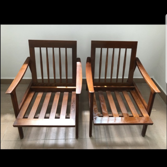 Solid Wood Chair, Furniture & Home Living, Furniture, Chairs on Carousell