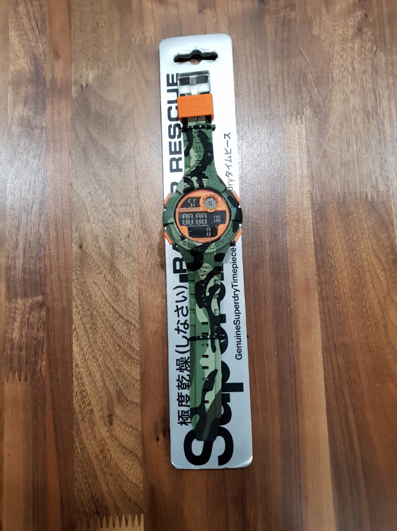 Superdry Radar Rescue Camo Digital Watch Everything Else on Carousell