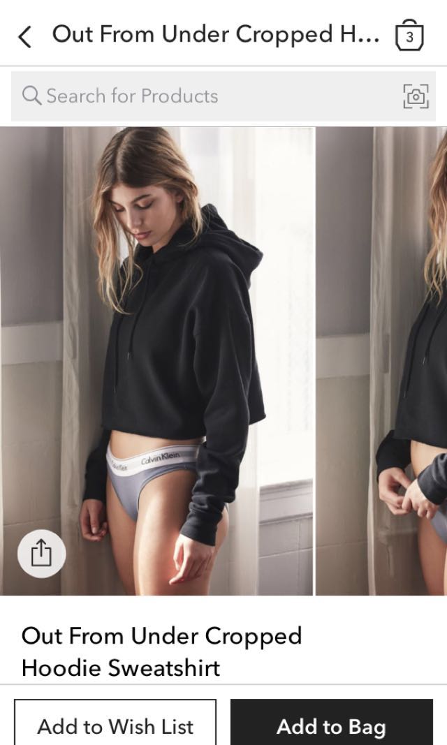Urban outfitters out from under sales cropped hoodie