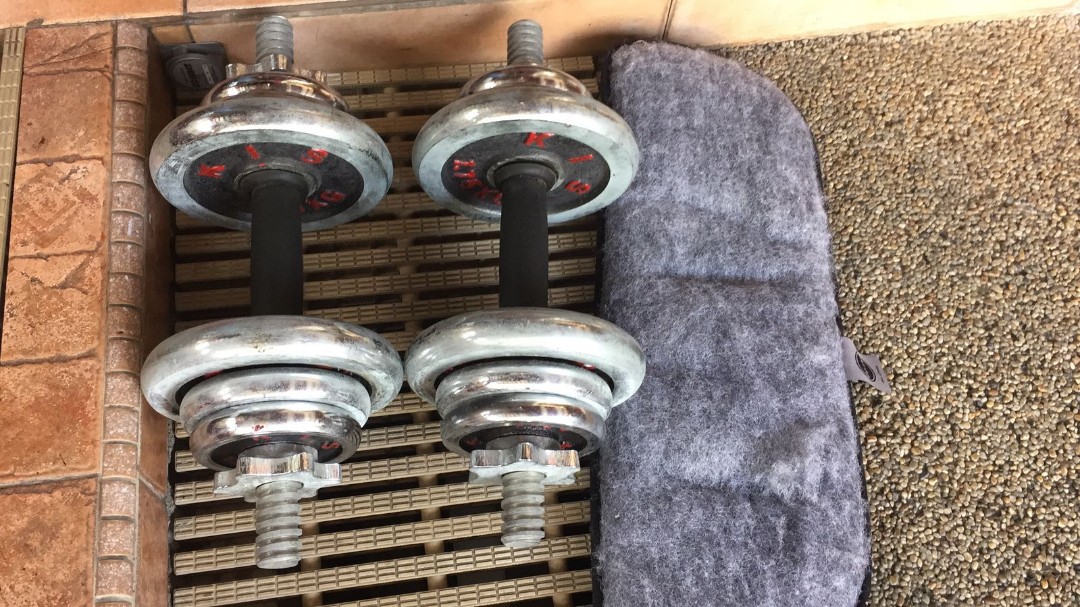 used dumbbell set