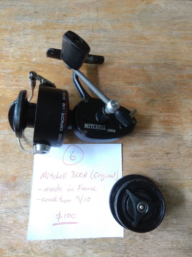 Vintage Spinning Reel - Mitchell 300A (France), Sports Equipment, Fishing  on Carousell