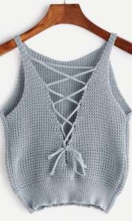 Brand New Soft Grey Crop