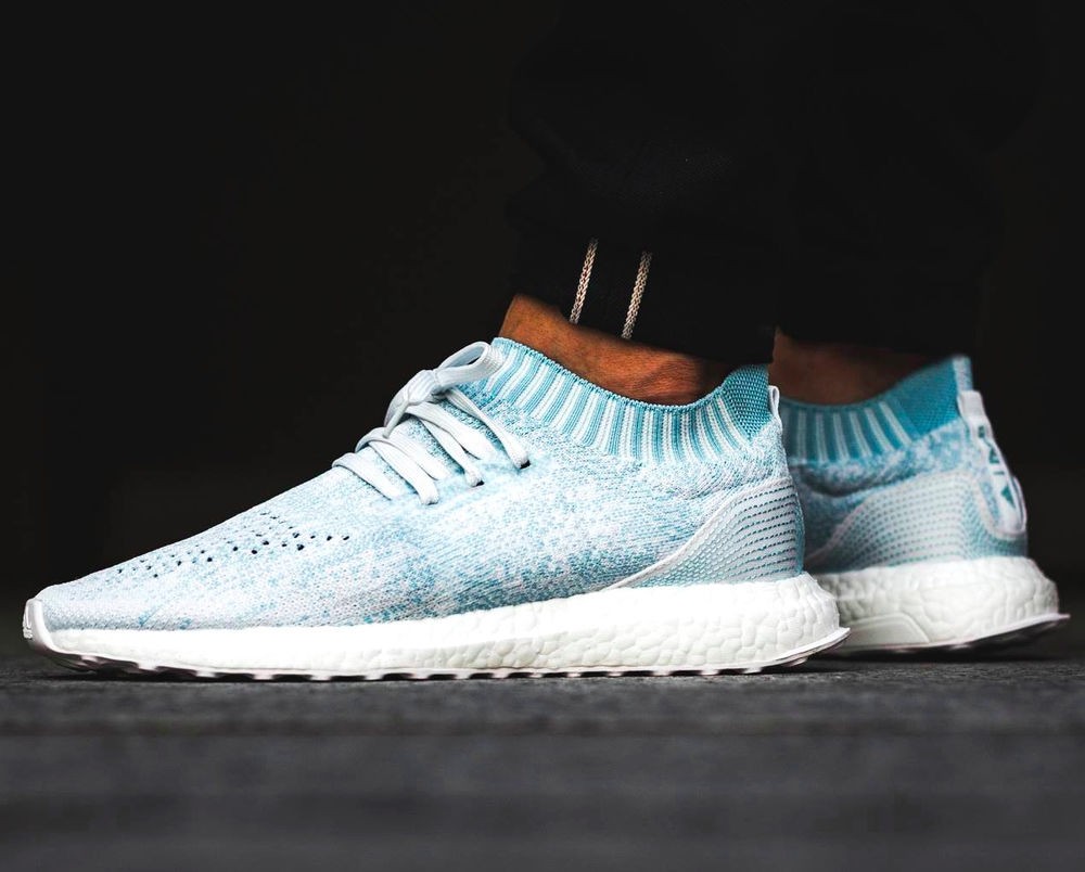 Adidas ultra boost uncaged trainers ice blue white deals parley