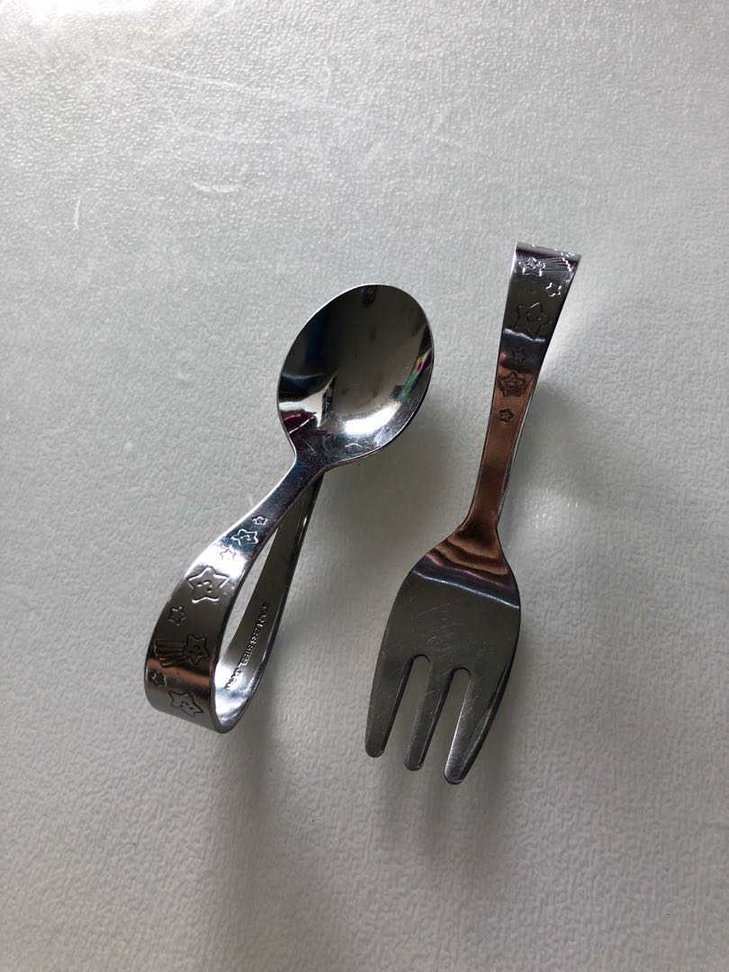 curved baby cutlery