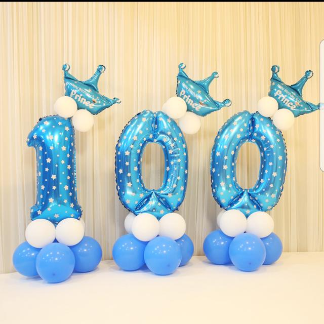Birthday Party Blue 1 Balloon Baby Boy 1 Year Old Babies Kids