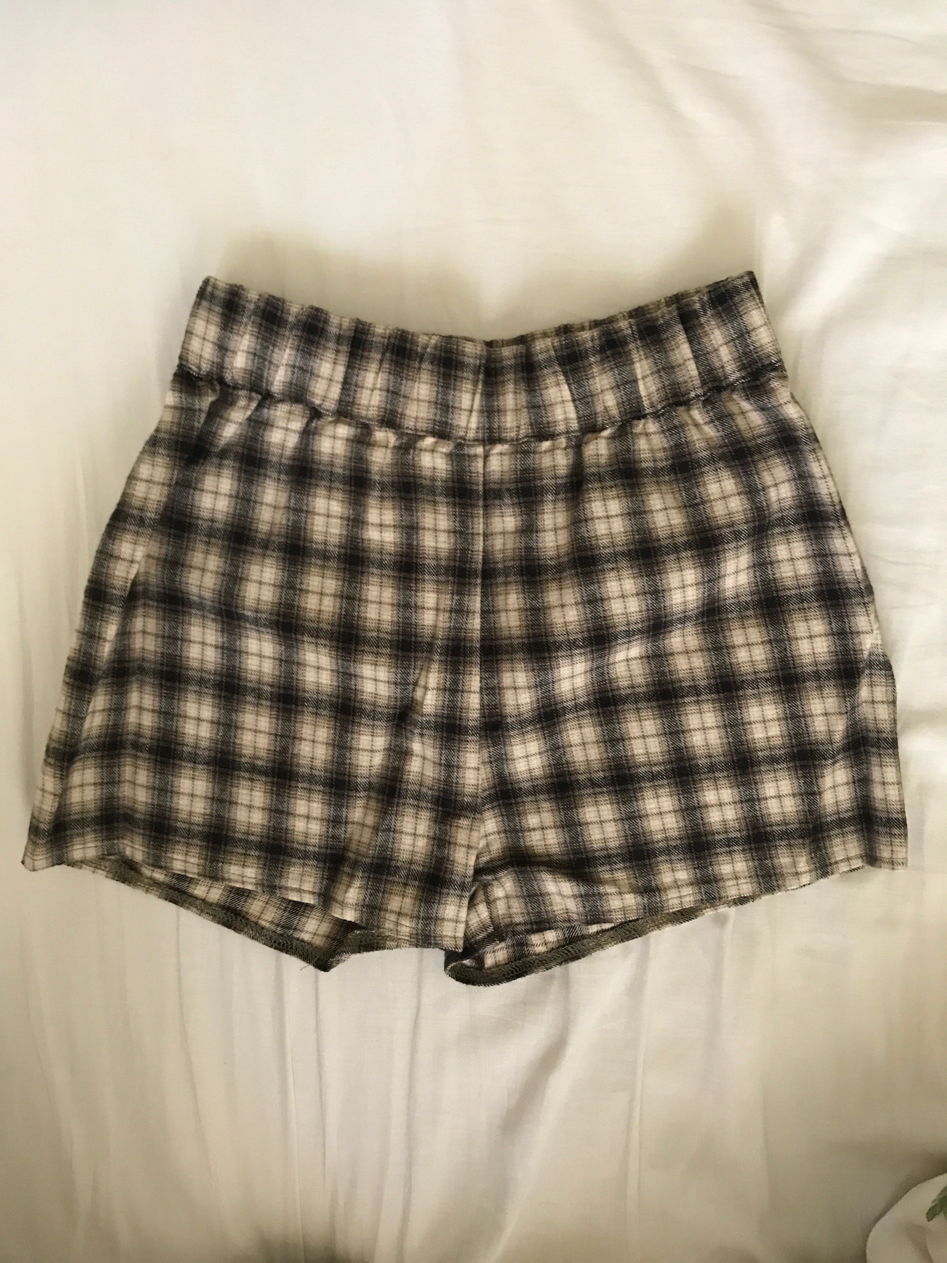 Brandy melville plaid shorts cheap