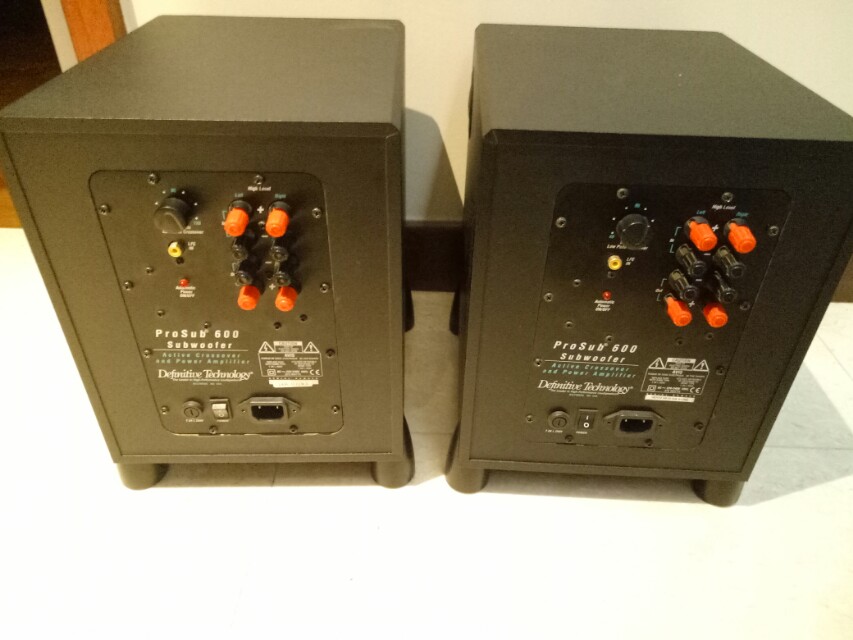 Def Tech subwoofer Prosub 600 one pair, Audio, Soundbars, Speakers