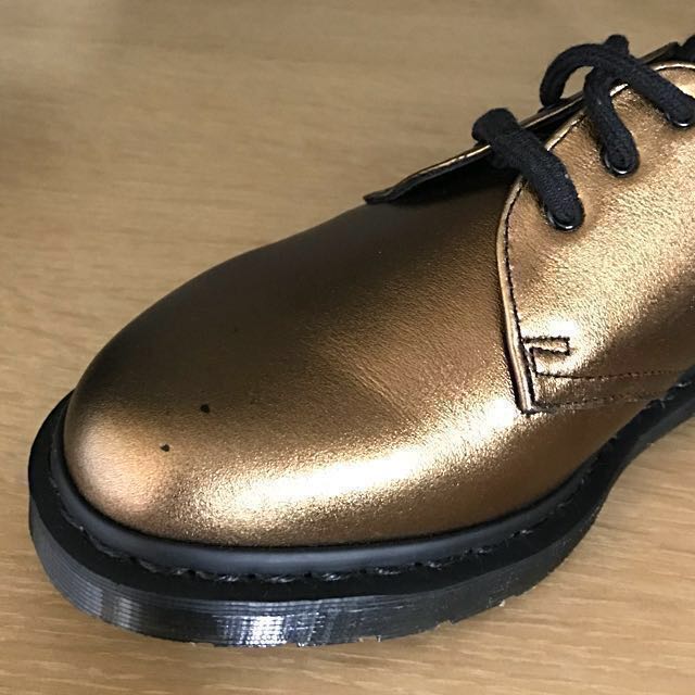 dr martens bronze metallic