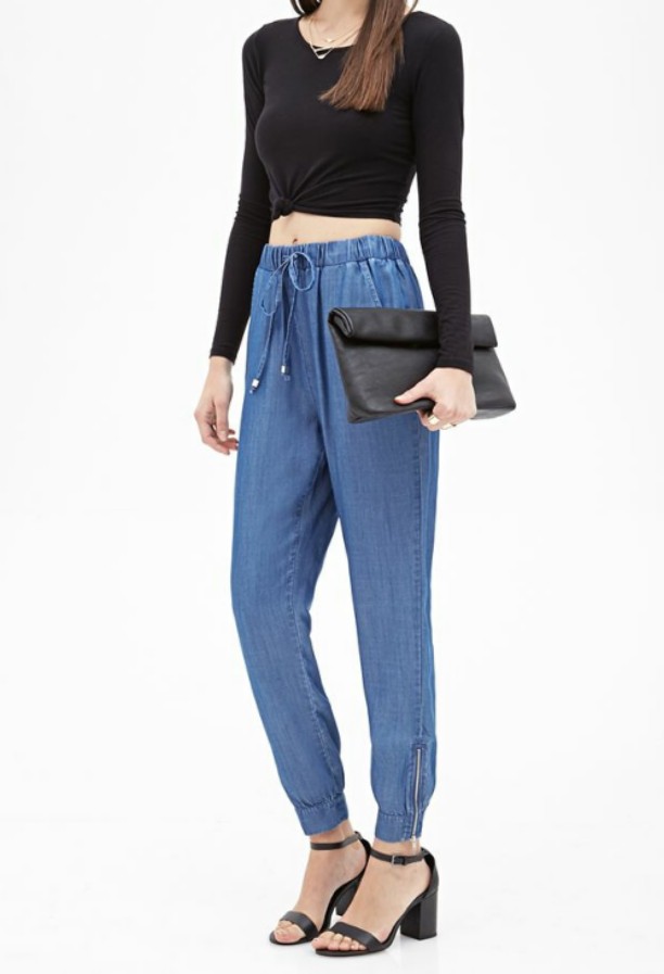 drawstring jeans forever 21