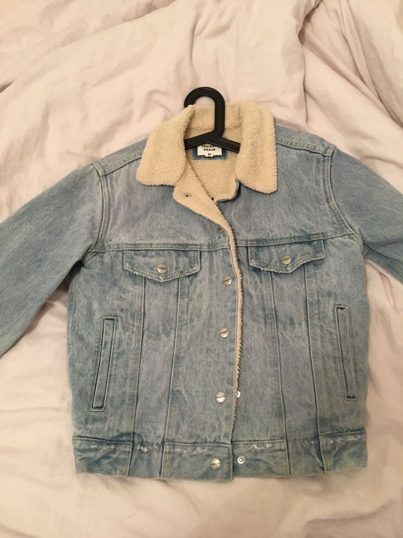 General Pants Co Insight Denim Jacket Fleece Xs Women S Fashion Clothes On Carousell