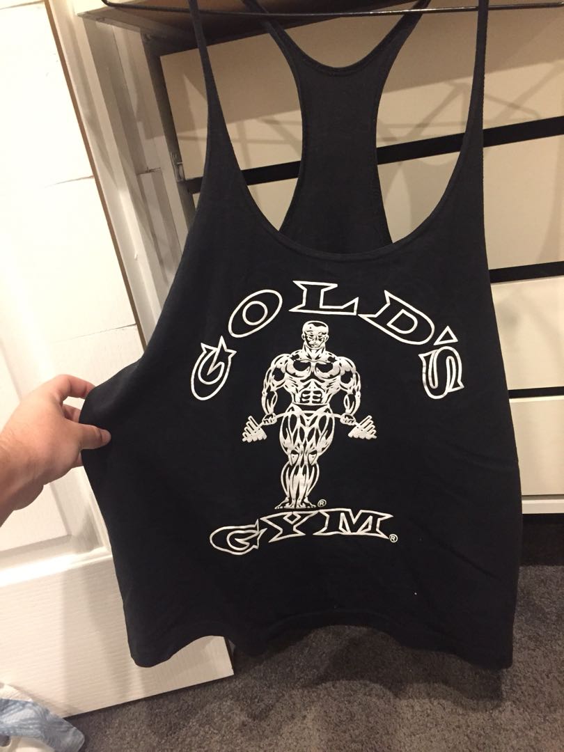 Gold S Gym Stringer Singlet Men S Fashion Clothes On Carousell