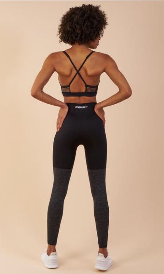 Gymshark Two tone Seamless leggings Women s Fashion Activewear on Carousell