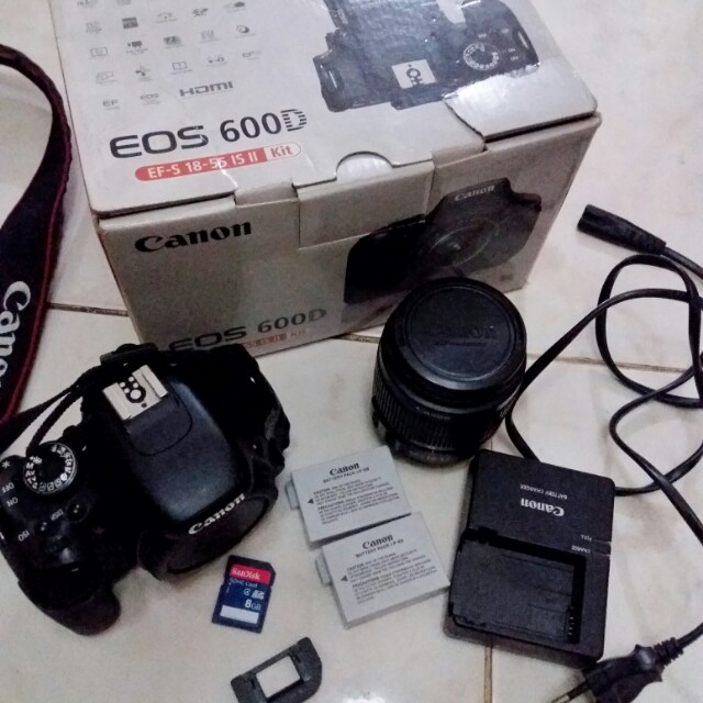 kamera canon eos 600d kit 18 55mm
