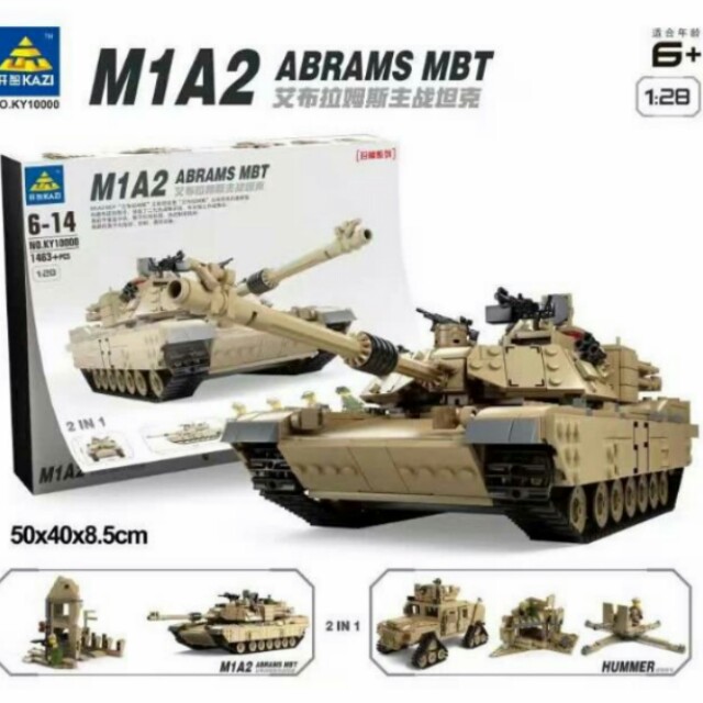 Available Now Not Pre Order Scams Kazi M1a1 M1a2 M1a3 Abrams Tank Ky Mbt 100 Compatible With Lego Lepin Bela Sy Bricks Toys Games Bricks Figurines On Carousell