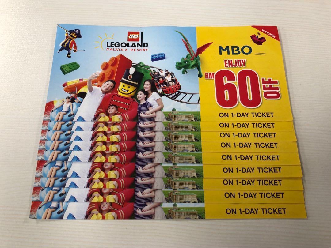 Legoland Voucher, Tickets &amp; Vouchers, Vouchers on Carousell