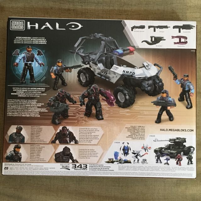 Mega bloks halo clearance nmpd warthog set