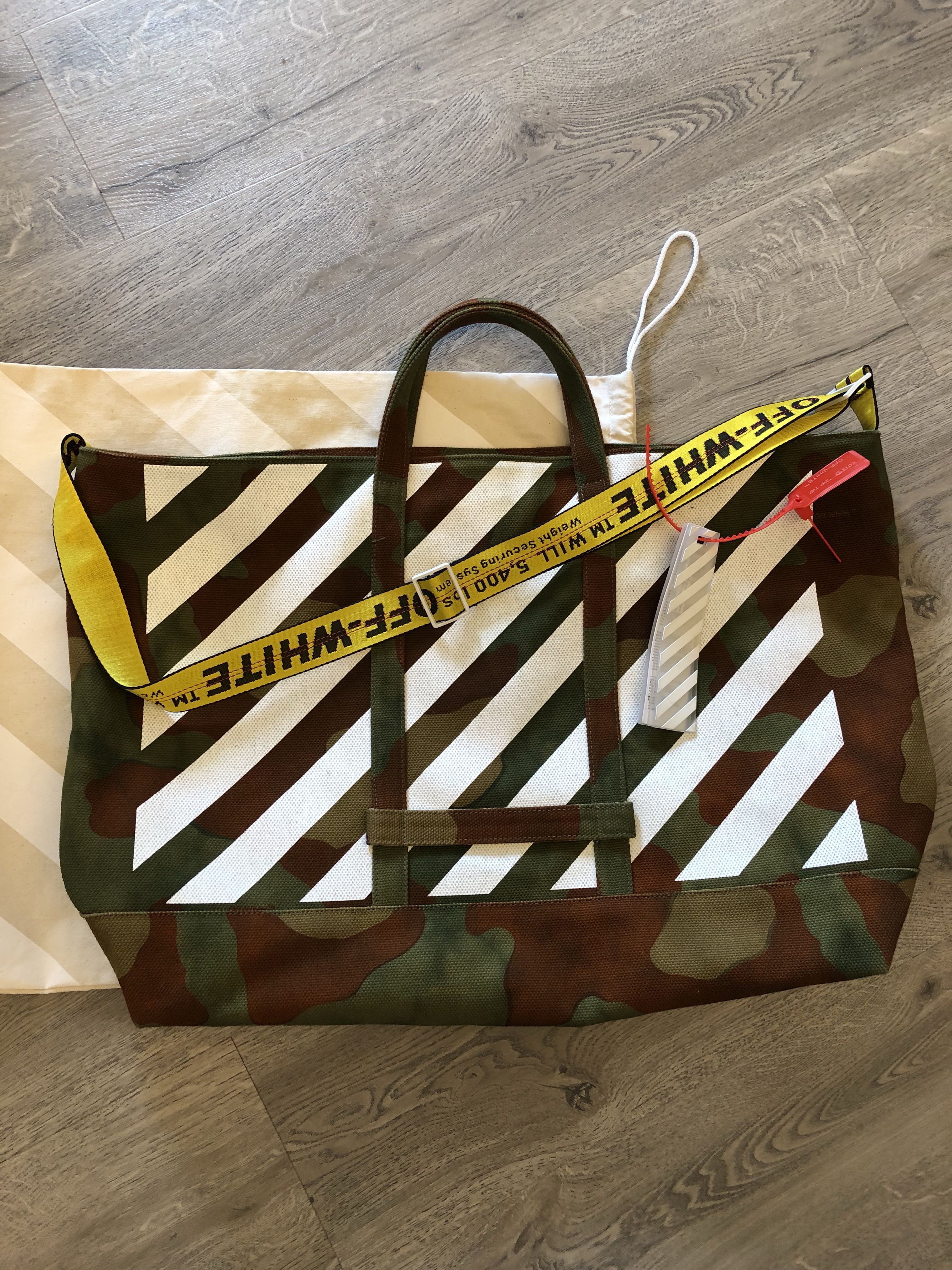 Off white shop camo bag