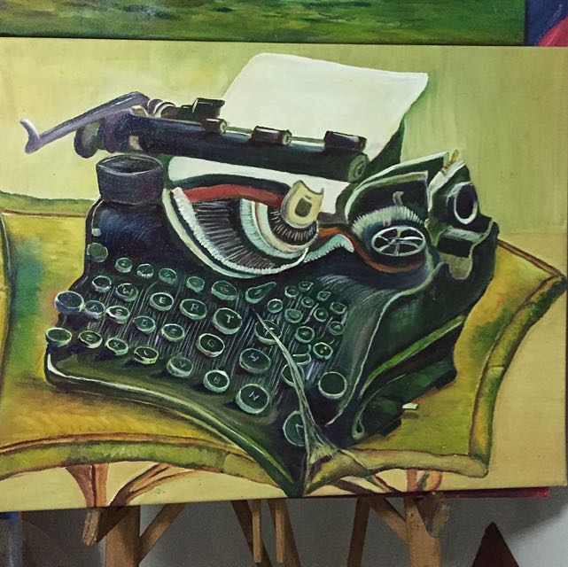 Oil Painting On Canvas Board 28x 30 Inches Design Craft On