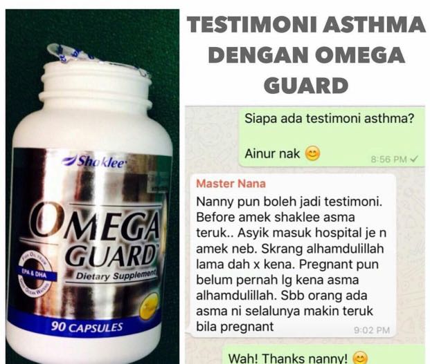Image result for testimoni omega guard untuk asma
