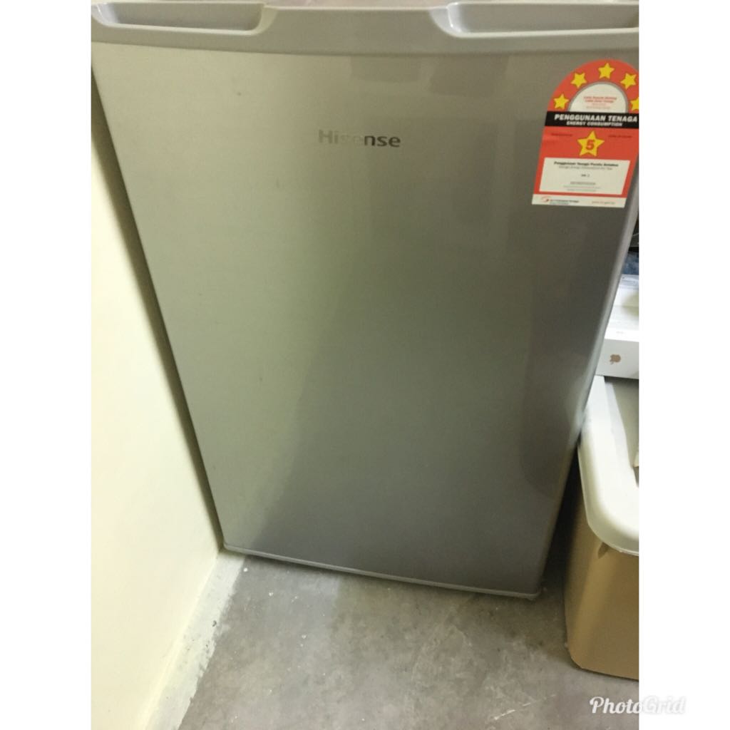 Peti Ais Hisense 150l 1 Door Fridge Rr155d5agn Kitchen