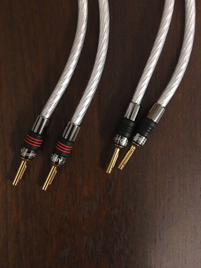 QED Genesis Silver Jumper Speaker Cables 2 pairs, Audio, Other Audio