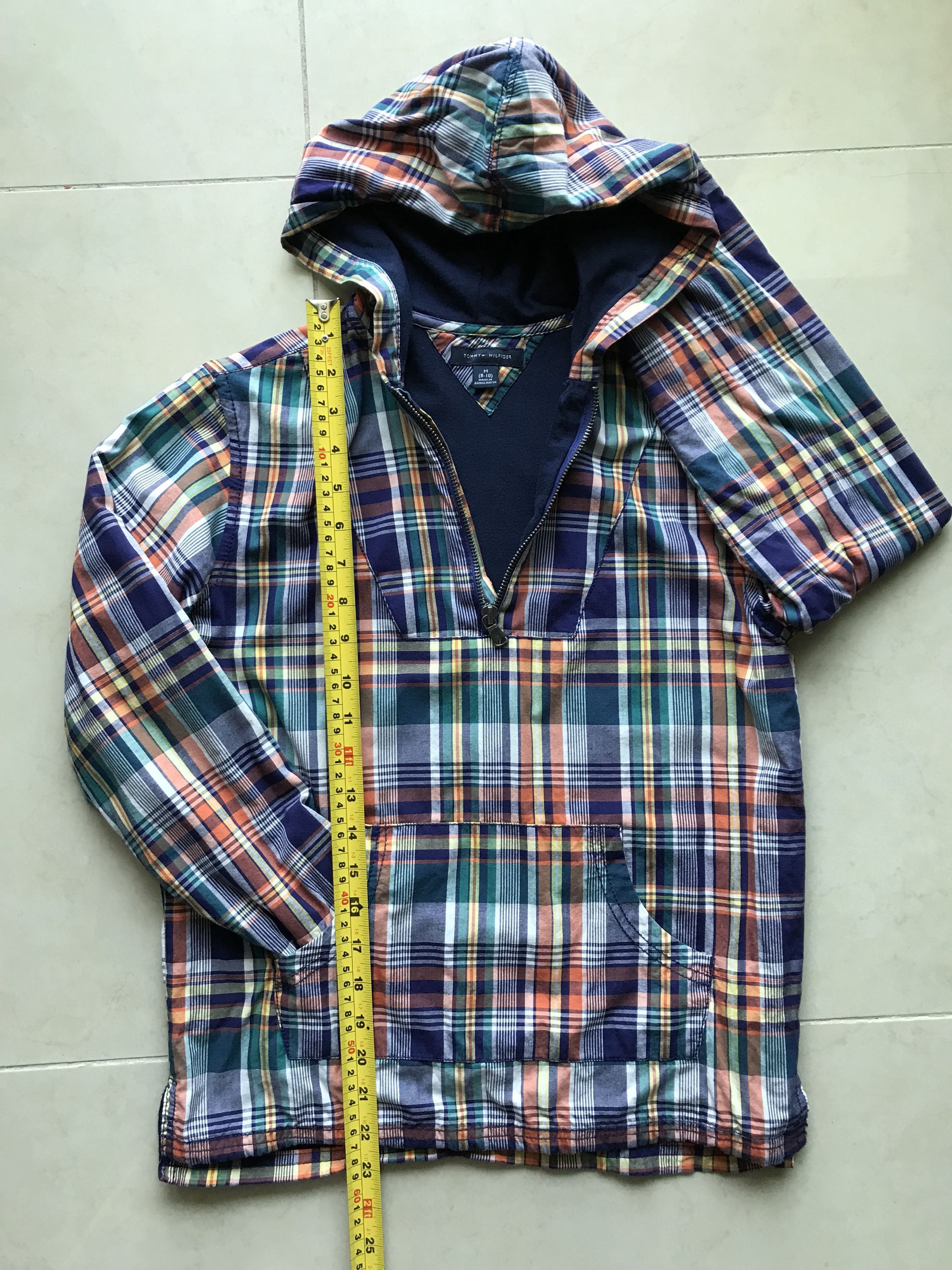 tommy hilfiger tartan hoodie