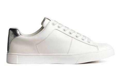 h&m white sneakers womens