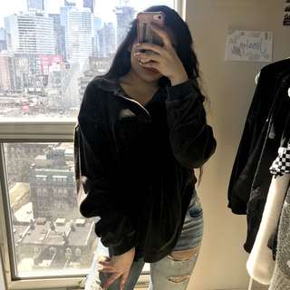 Velvet Buttoned Up Sweater