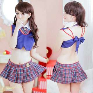 Sexy lingerie cosplay studen costum premium