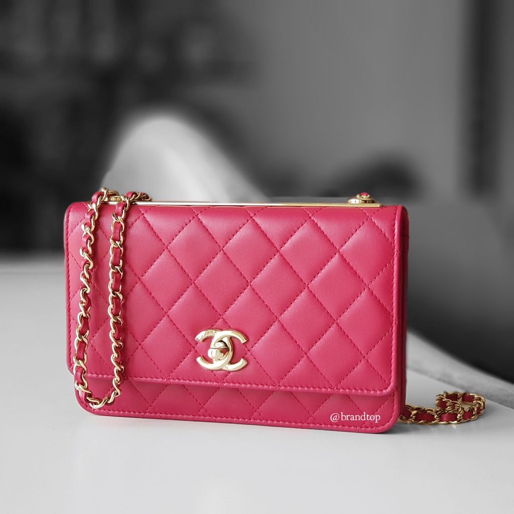 Authentic Chanel Trendy CC Wallet On Chain WOC, Luxury, Bags & Wallets on  Carousell