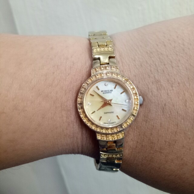 foce gold plated watches price