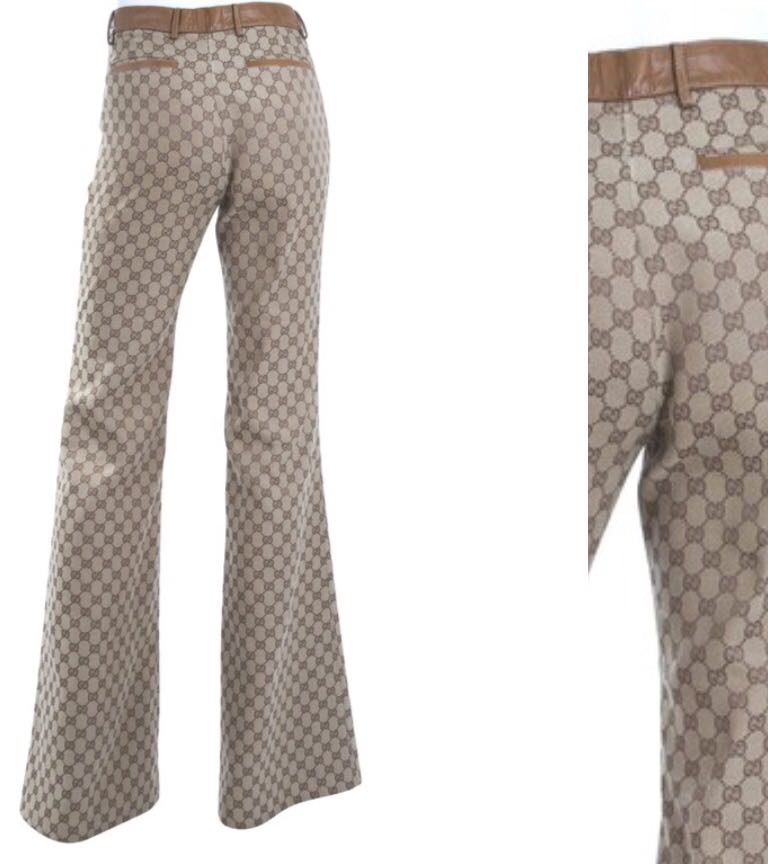 gucci monogram pants