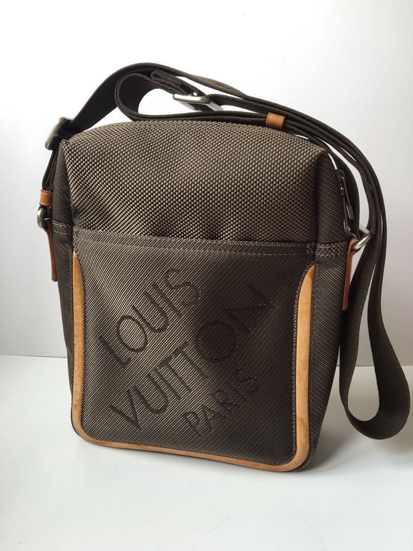 Louis Vuitton Vintage - Damier Geant Citadin - Black - Fabric Canvas and  Calf Leather Crossbody Bag - Luxury High Quality - Avvenice