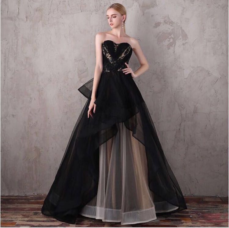 black and gold evening gown plus size