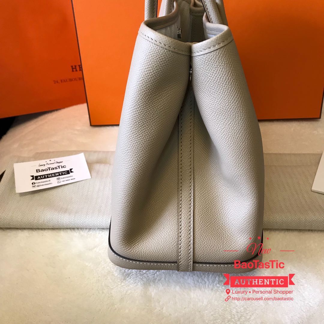 Hermes Garden Party 30 Etoupe BNIB, Luxury, Bags & Wallets on Carousell