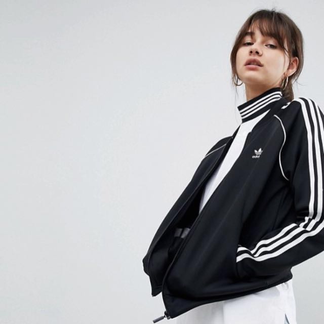 adidas three stripe jacket women's