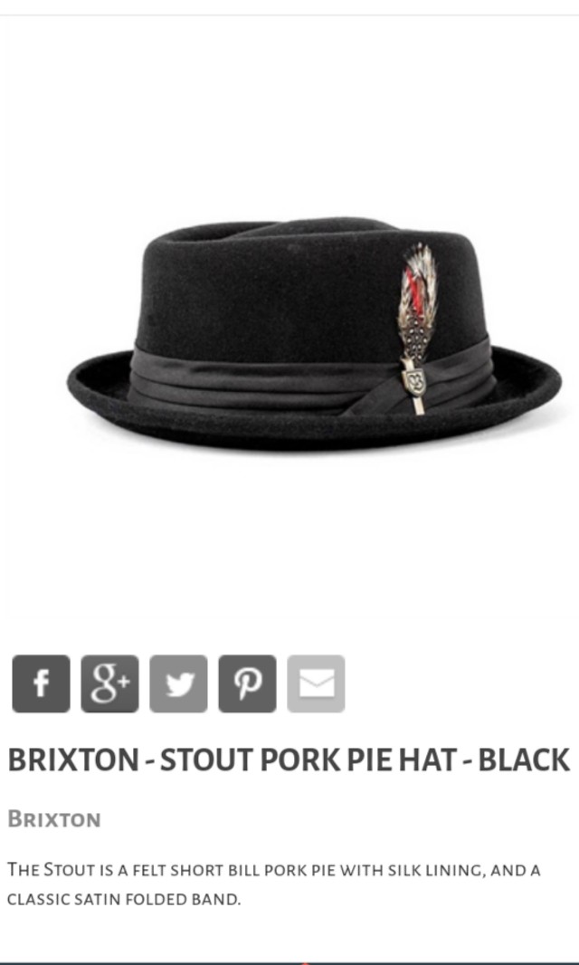 Jual shop fedora brixton