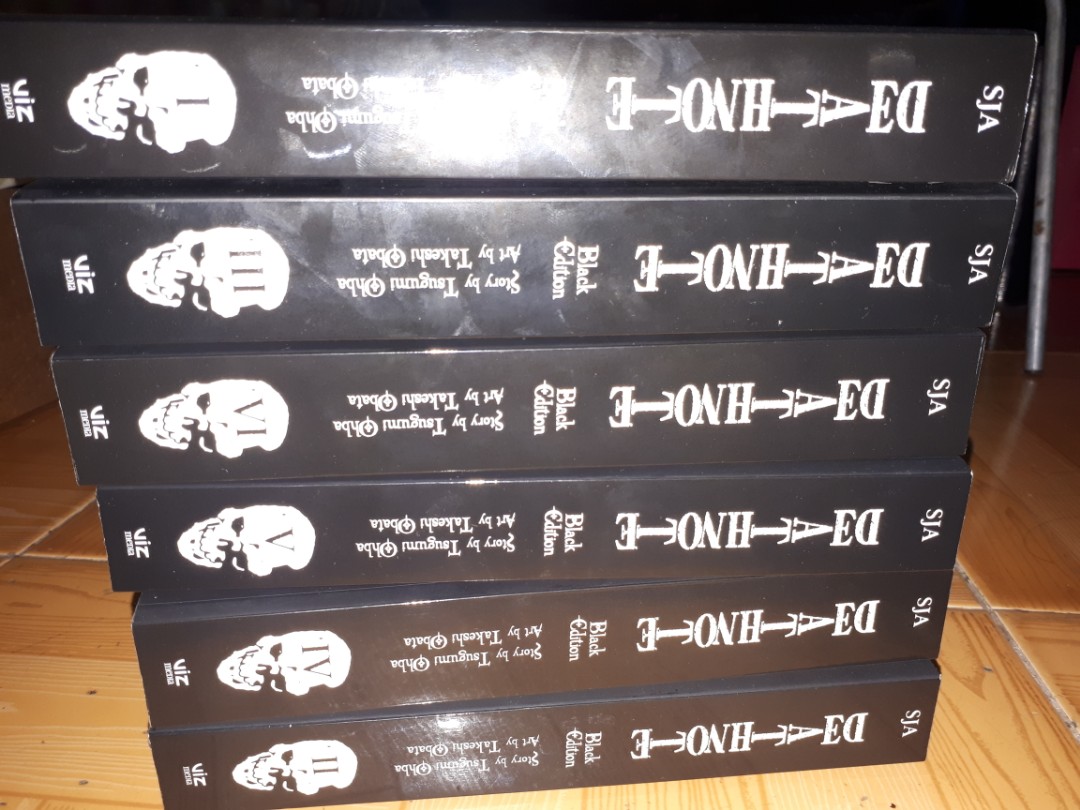 Death Note Black Edition Complete Set Vol 1 6 Books Comics Manga On Carousell