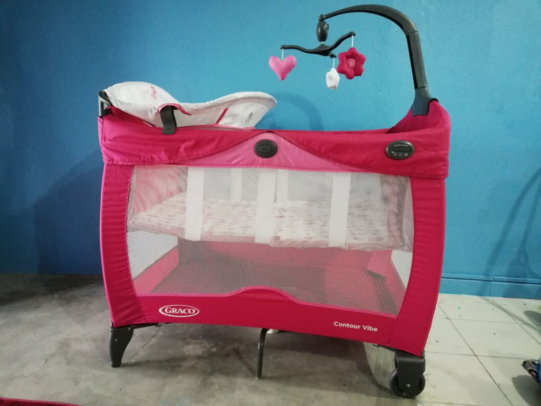 Graco Contour Vibe Play pen Cot Babies Kids Nursing Feeding