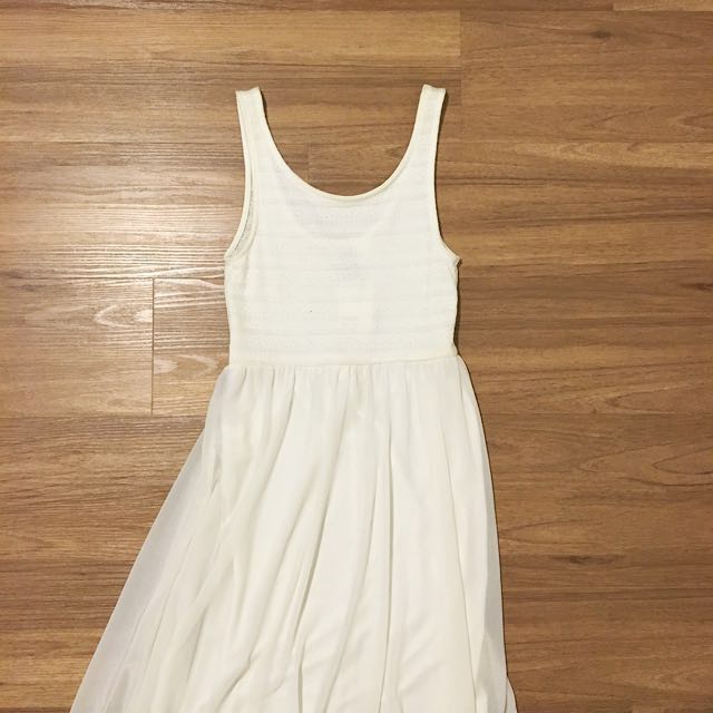 H M White Dress Women S Fashion Clothes Dresses Skirts On Carou