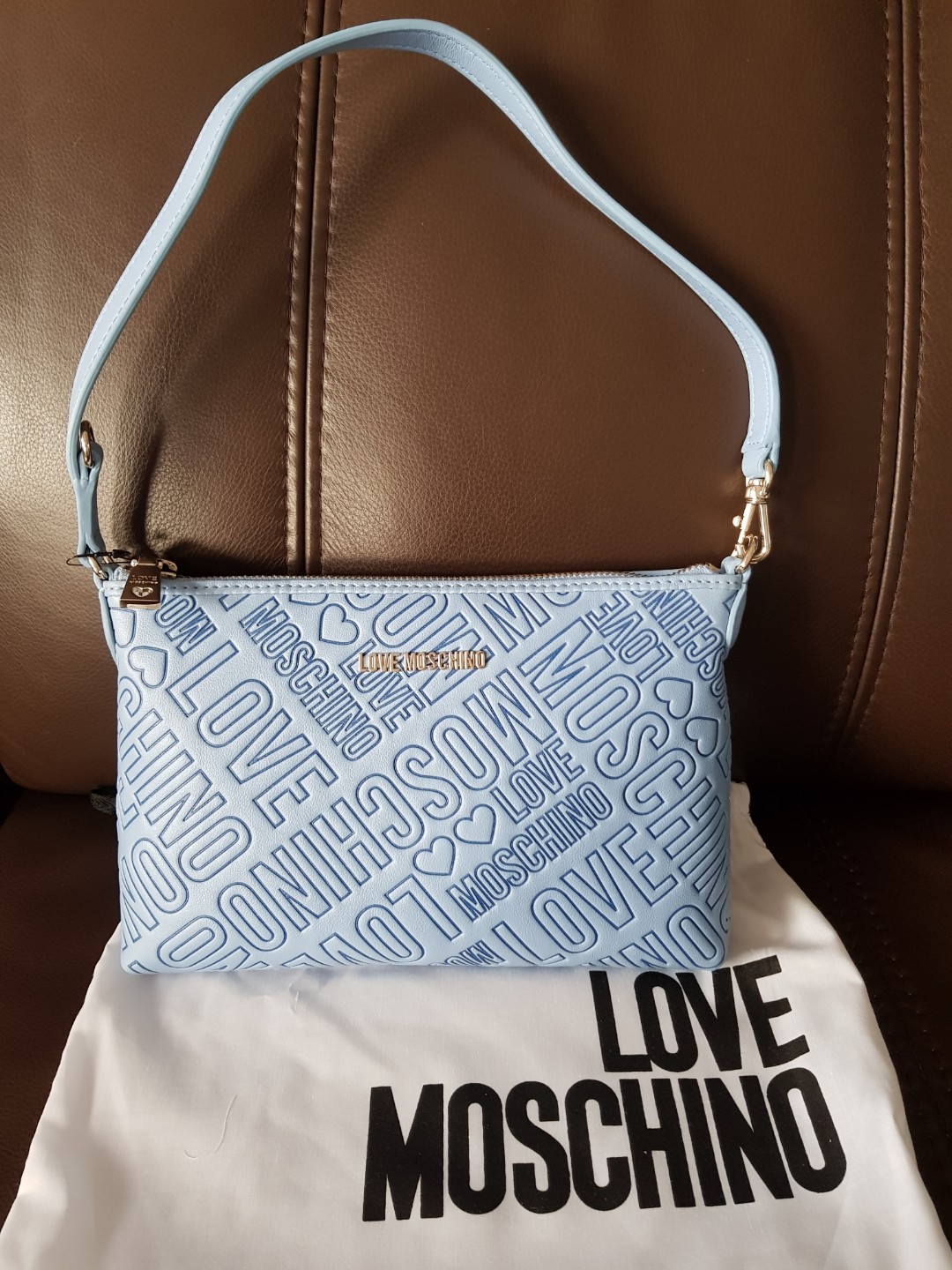 love moschino embossed bag
