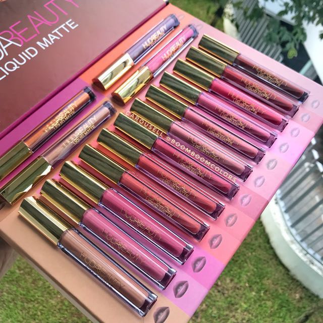 huda beauty liquid matte set 16