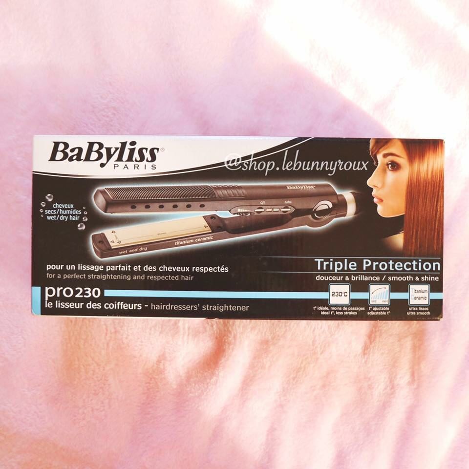 Original BaByliss Pro 230 Wet and Dry Straightener, Beauty & Personal Care,  Hair on Carousell