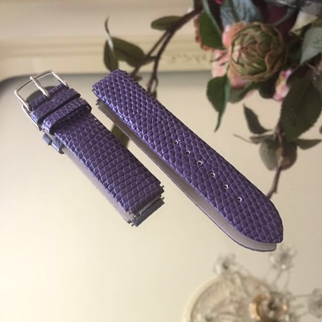 Philip Stein 18mm Purple Lizard Strap 1-ZLPR (Category: Luxury Watches) located in Pasig City. Submitted by e.garagesale (Listing ID 109410084, Image 2). Description: Original Philip Stein 18mm Purple Lizard Strap Features: 18mm Purple Lizard Strap Fits size 1, 100, 21 and 41 Philip Stein Watch Heads Band Material Type: Leather Lizard Band Width: 18mm Band Size: Womens-standard Product information Product Dimensions: 6.4 x 3.4 x 1 inches Item Wei