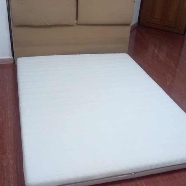 Sale Queen Fabric Headboard Ikea Malfors Foam Mattress
