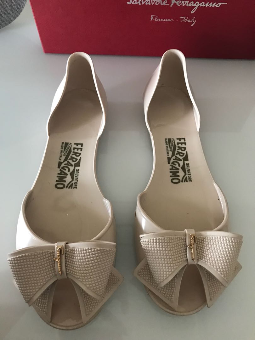 Ferragamo plastic shoes clearance