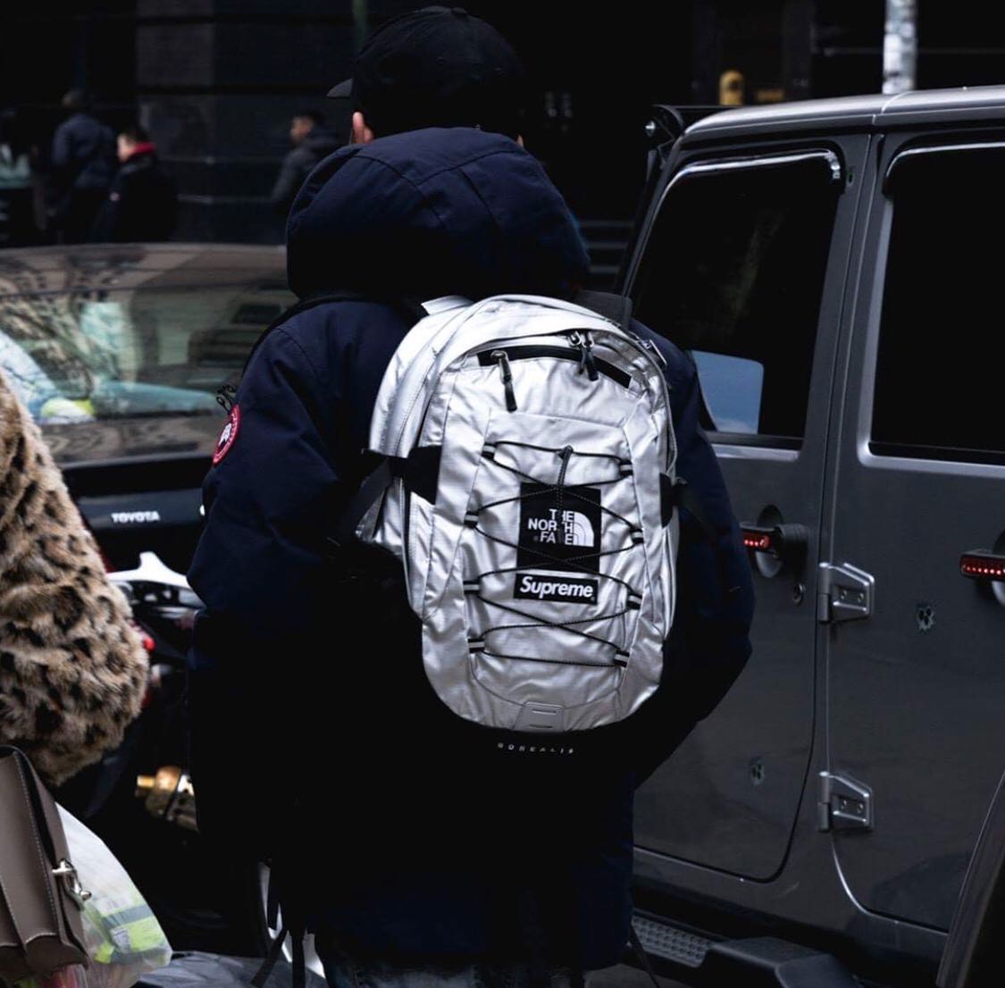 Supreme x The North Face SS18 Metallic Borealis Backpack