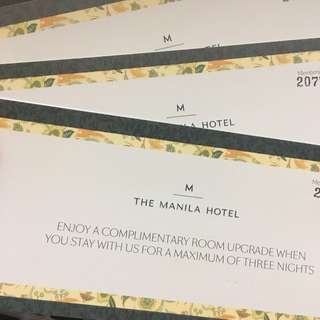 MANILA HOTEL PRESTIGE ROOM UPGRADE